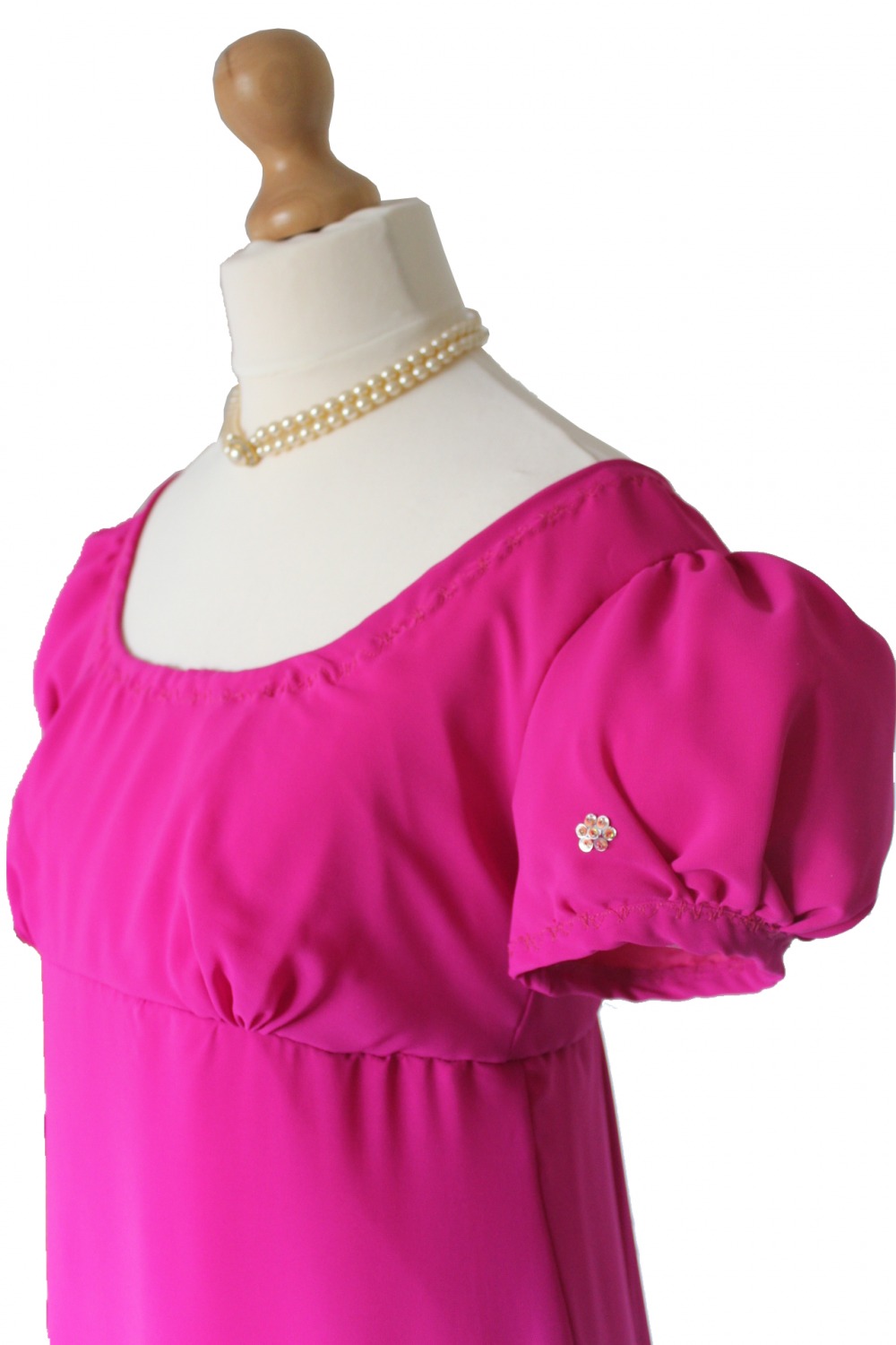 For Sale Ladies Regency 19th Century Jane Austen Elizabeth Bennet Pride And Prejudice Puffed Sleeved Evening Ballgown Size 8 - 10 Image